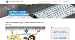 Desktop Screenshot of medicalcredentialing.com