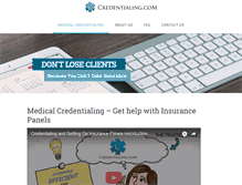 Tablet Screenshot of medicalcredentialing.com