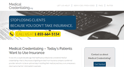 Desktop Screenshot of medicalcredentialing.org