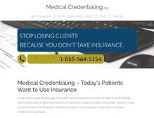 Tablet Screenshot of medicalcredentialing.org